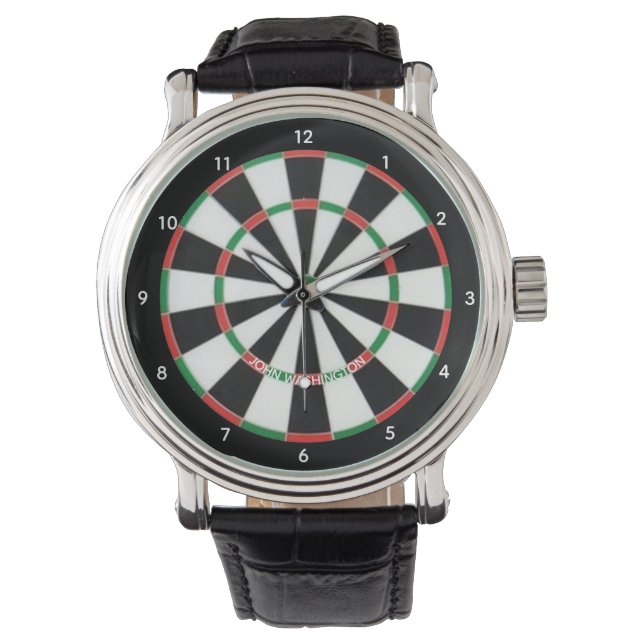 Dart Board Personalised Watch (Front)