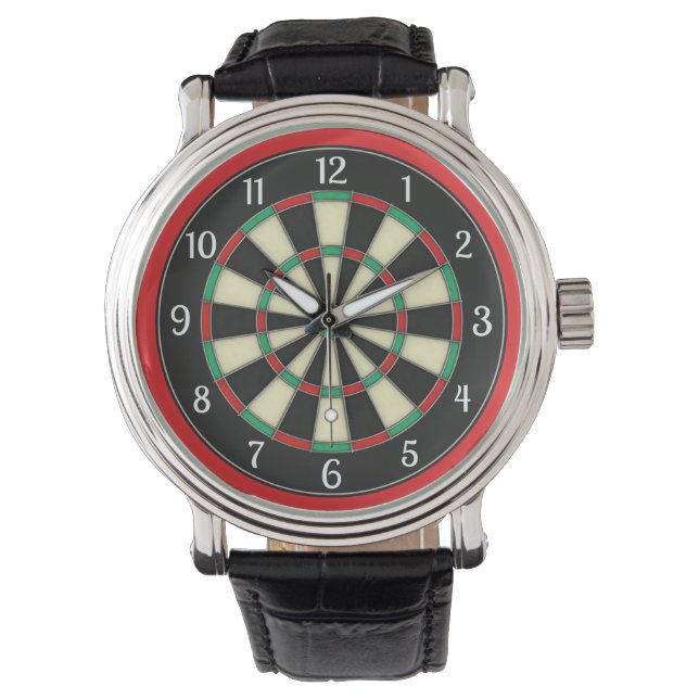 Dart Board Sporty Style Watch (Front)