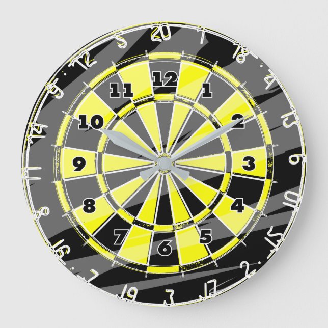 Dart board wall clock for big fans and enthusiasts (Front)
