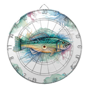 Dart Board - Watercolor Series: Bass