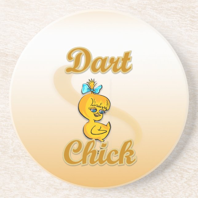 Dart Chick Coaster (Front)