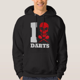 Dart Darts Skull 180 Hoodie