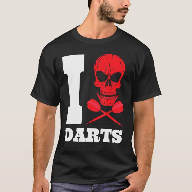 Dart Darts Skull 180 T-Shirt (Front)