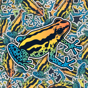 Dart Frog Amazon Jungle Animal   Die-Cut Sticker