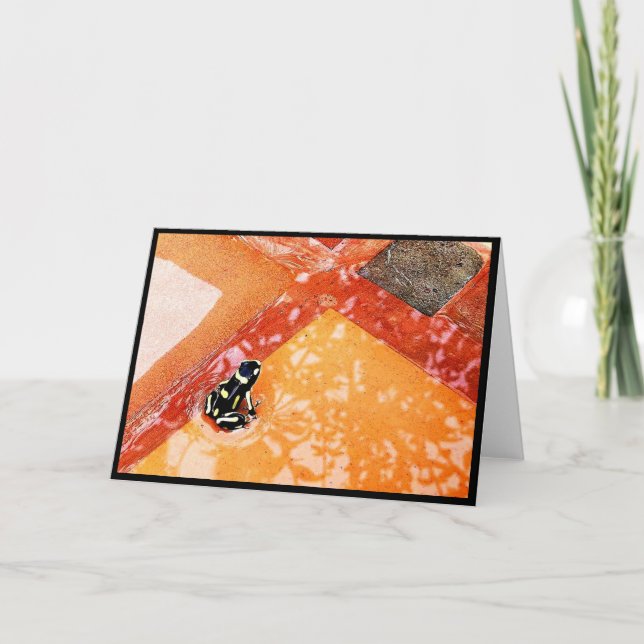 Dart Frog Folded Greeting Card (Front)