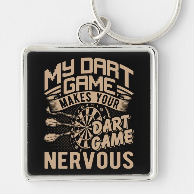 Dart Game Flex Premium Key Ring (Front)