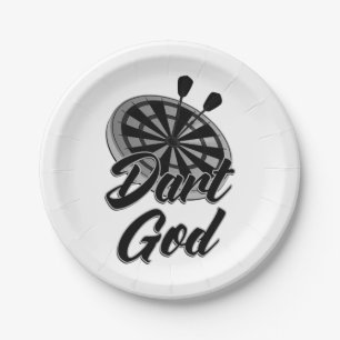 Dart God Paper Plate
