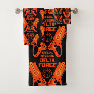 Dart Gun Battle Bath Towel Set