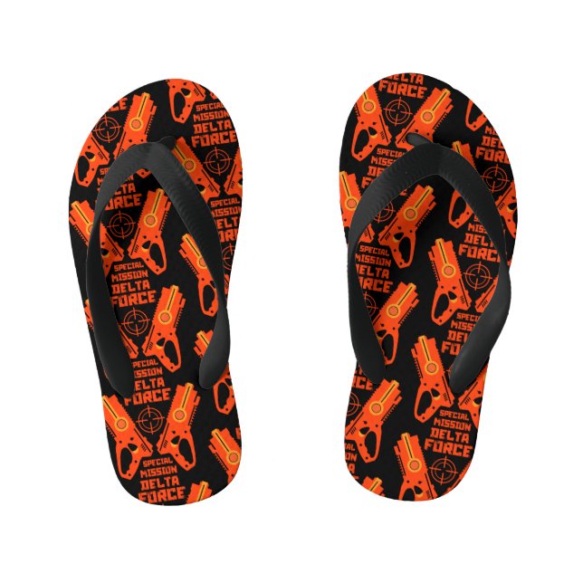 Dart Gun Battle Kid's Thongs (Footbed)