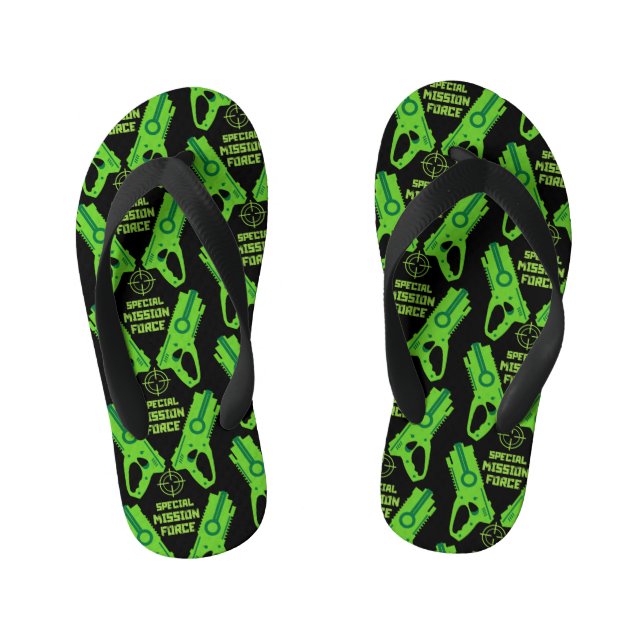 Dart Gun Battle Kid's Thongs (Footbed)