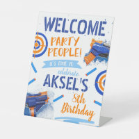 Dart Gun Welcome Poster | Dart Party