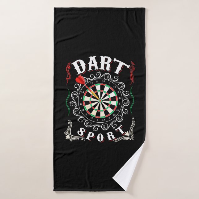 Dart Is My Sport Bath Towel (Bath Towel)