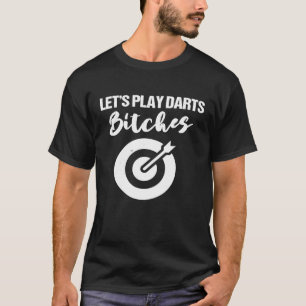 Dart - Lets Play Darts Distressed Vintage Look T-Shirt