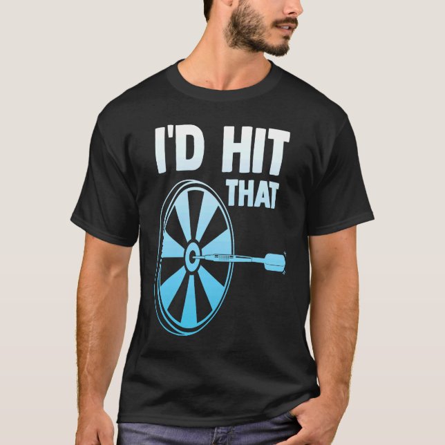 Dart Lovers Dart Love Playing Dart Club Clothing T-Shirt (Front)