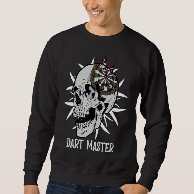 Dart Master Dart Games Throw Dart Darts Sweatshirt (Front)