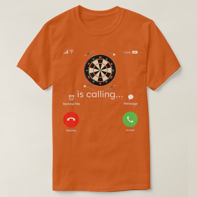 Dart Player Dartboard Kids Magnetic Dart Board Gam T-Shirt (Design Front)