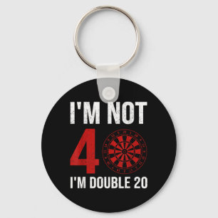 Dart Player Quote For 40th Birthday Not 40 Double Key Ring