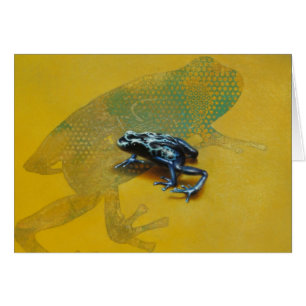Dart Poison Frog Blank Card by Andrew Denman