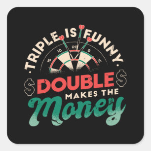 DART QUOTE SQUARE STICKER
