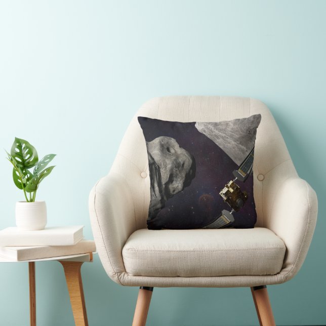 Dart Spacecraft And The Liciacube Prior To Impact Cushion (Chair)