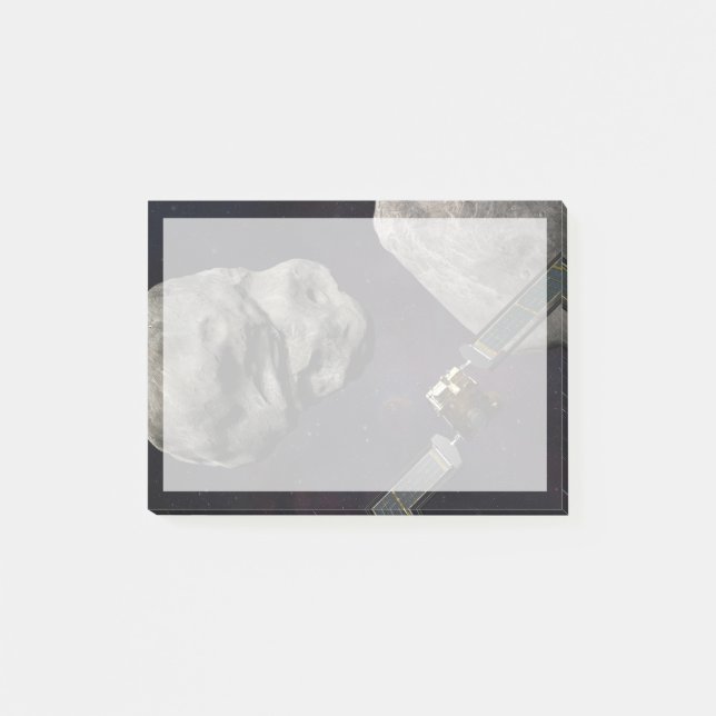 Dart Spacecraft And The Liciacube Prior To Impact Post-it Notes (Front)