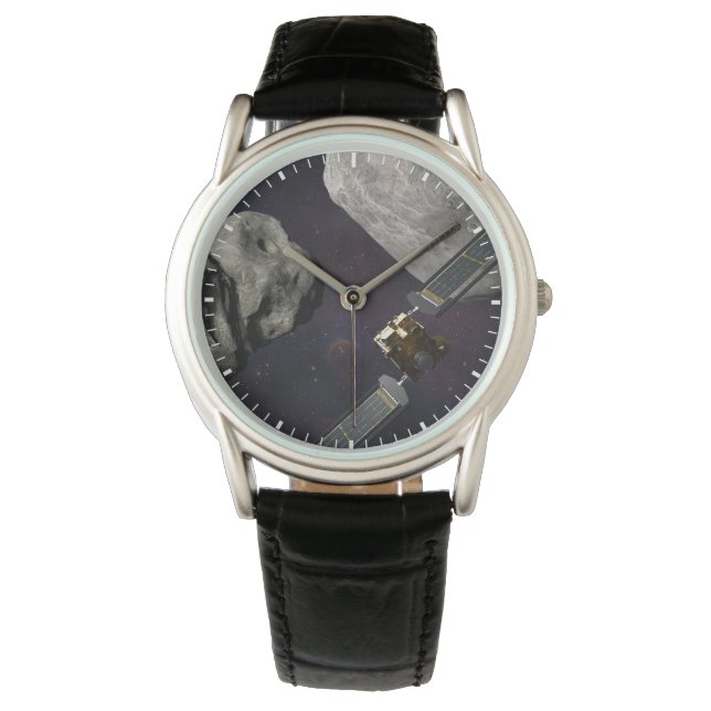 Dart Spacecraft And The Liciacube Prior To Impact Watch (Front)