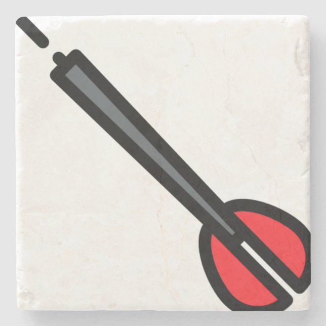 dart stone coaster (Front)