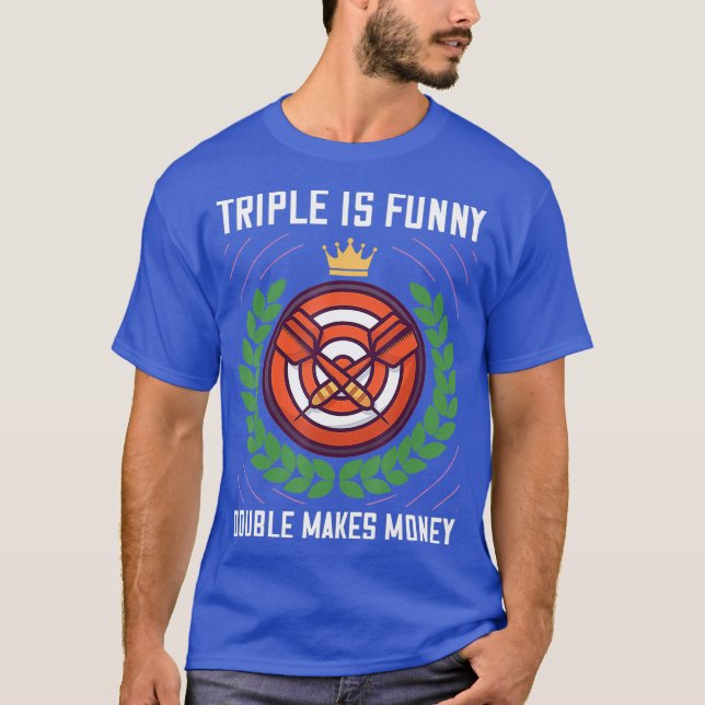 Dart Team Gift Funny Dart Player T-Shirt (Front)