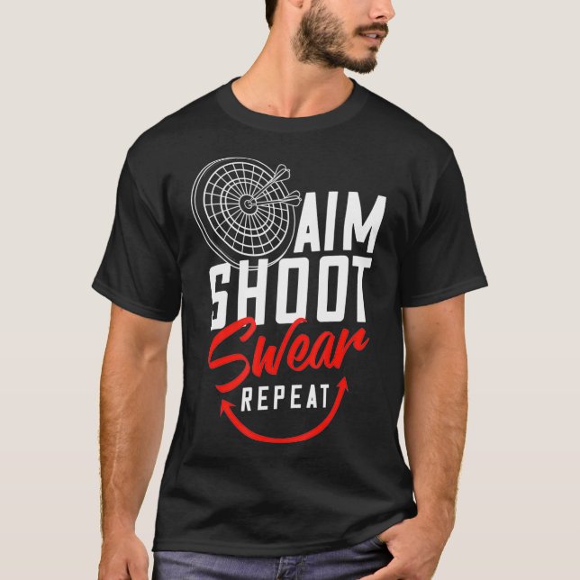 Dart Team Gift Funny Dart Player T-Shirt (Front)