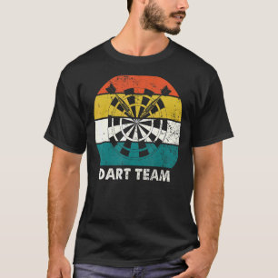 Dart Team  Retro Vintage Style Dart  Player Coach T-Shirt