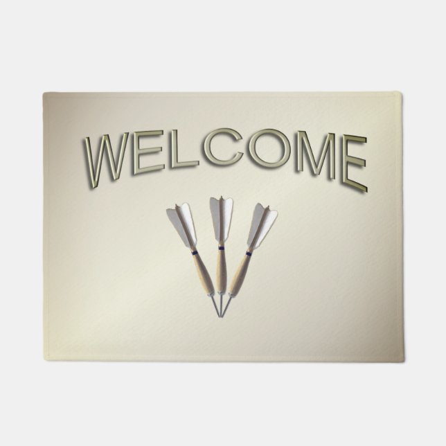 Dart Trio Welcome Doormat (Front)