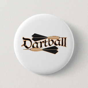 Dartball Darts 6 Cm Round Badge