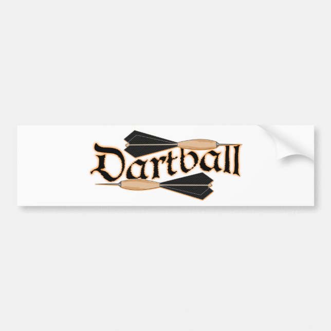 Dartball Darts Bumper Sticker (Front)