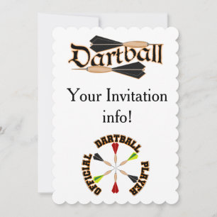 Dartball Invitations