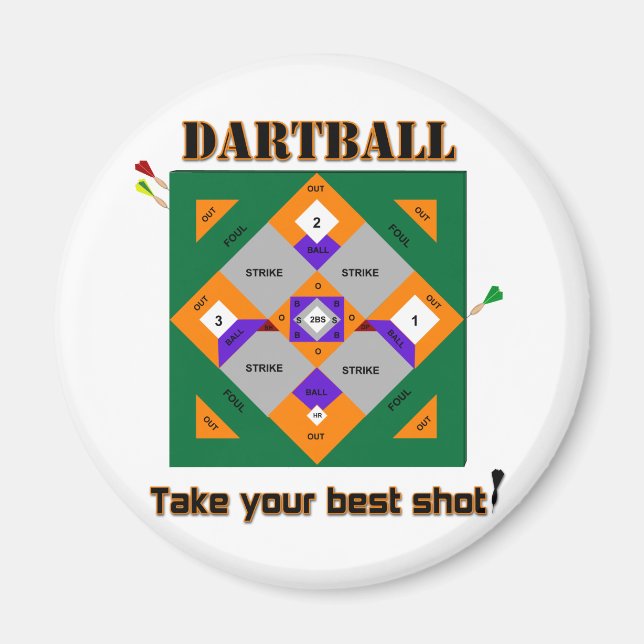 Dartball Magnet (Front)