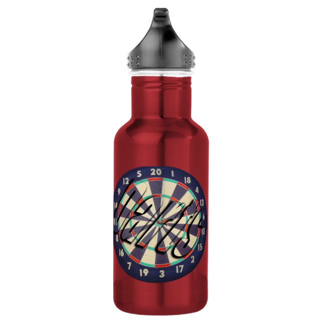 Dartboard and Darts logo, 532 Ml Water Bottle (Right)