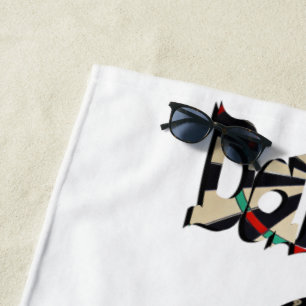 Dartboard And Darts Name, Beach Towel