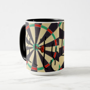 Dartboard Bullseye, Combo Coffee Mug