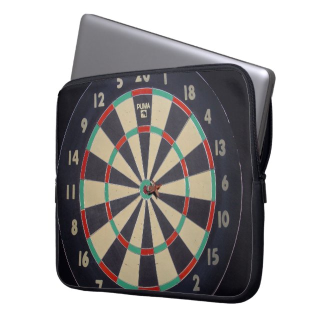 Dartboard Bullseye, Laptop Sleeve (Front Left)