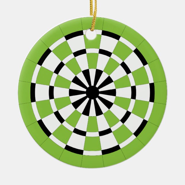 Dartboard Ceramic Ornament (Front)