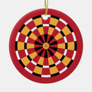 Dartboard Ceramic Ornament