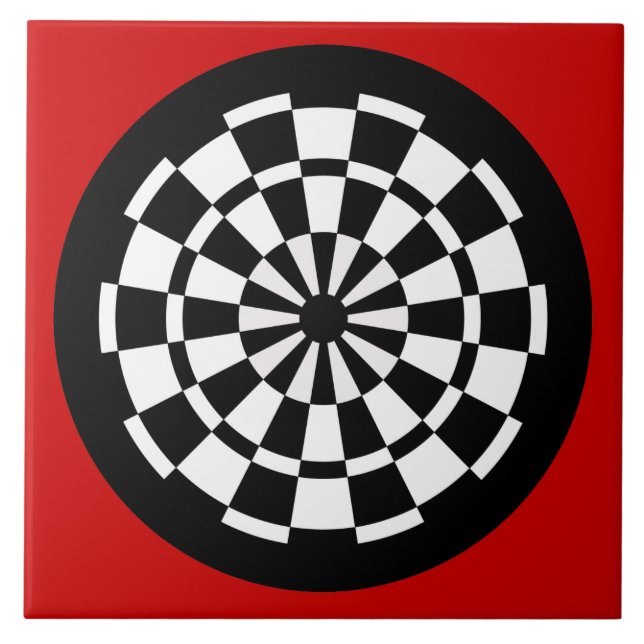 Dartboard Ceramic Tile (Front)