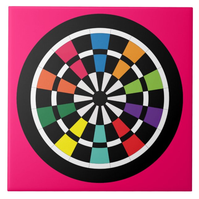 Dartboard Ceramic Tile (Front)