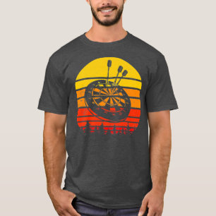 Dartboard Dart Player Vintage Retro Darts T-Shirt