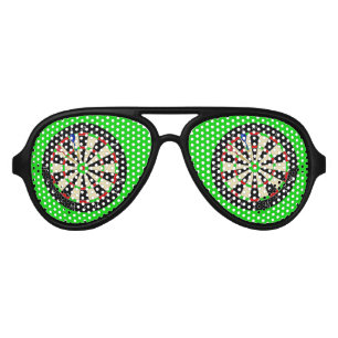 Dartboard Darts Player Fun Party Aviator Sunglasses
