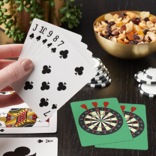 Dartboard & Darts Playing Cards