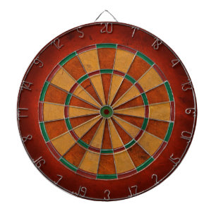 DARTBOARD DEEP ORANGE WORN OUT LOOK