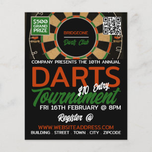 Dartboard Design, Darts Tournament Flyer