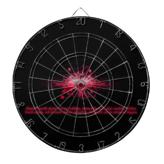 Dartboard Herz Pink und Schwarz