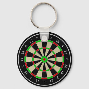 Dartboard key chain